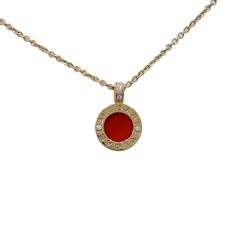 BVLGARI 寶格麗 BVLGARI BVLGARI NECKLACE 紅瑪瑙/白貝母 玫瑰金項鏈 18K金-1