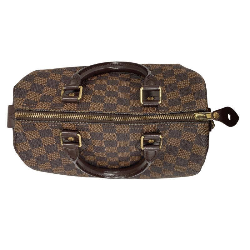 LOUIS VUITTON 路易威登 N41532 Speedy 25 波士頓包 PVC帆布 手提包 棕色棋盤格-5