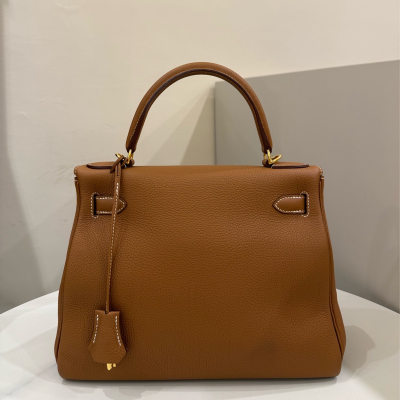 (極新美品)Hermes kelly28金棕togo皮 B刻-1