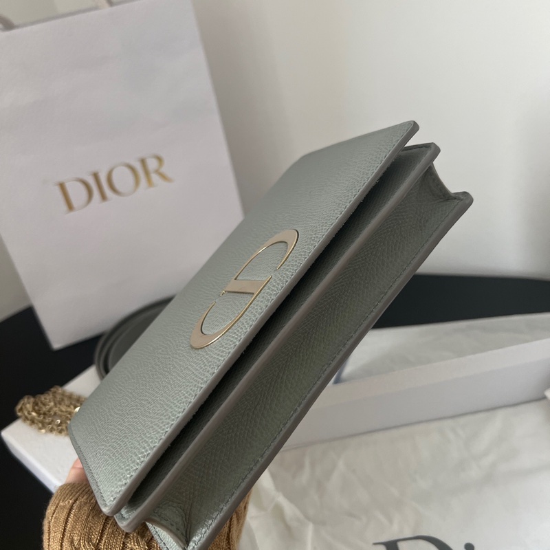 Dior 蒙田30 二合一灰色 斜背肩背腰包🩶-4