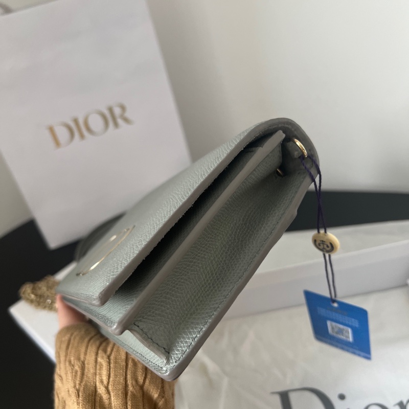 Dior 蒙田30 二合一灰色 斜背肩背腰包🩶-5