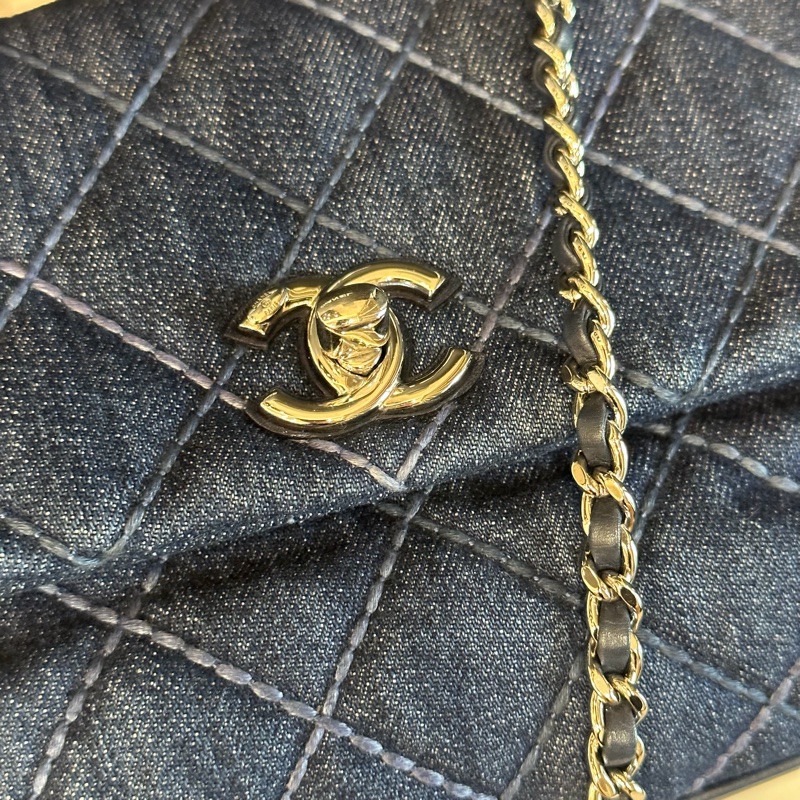 全配🈶購證♥️ Chanel Coco handle 牛仔丹寧小號-28