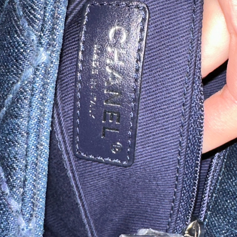 全配🈶購證♥️ Chanel Coco handle 牛仔丹寧小號-34
