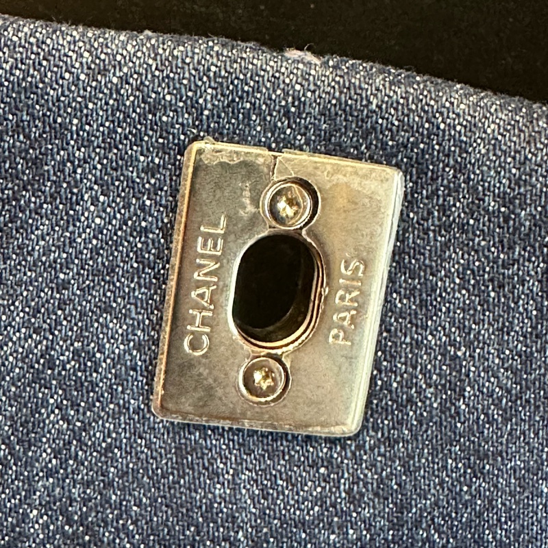 全配🈶購證♥️ Chanel Coco handle 牛仔丹寧小號-23