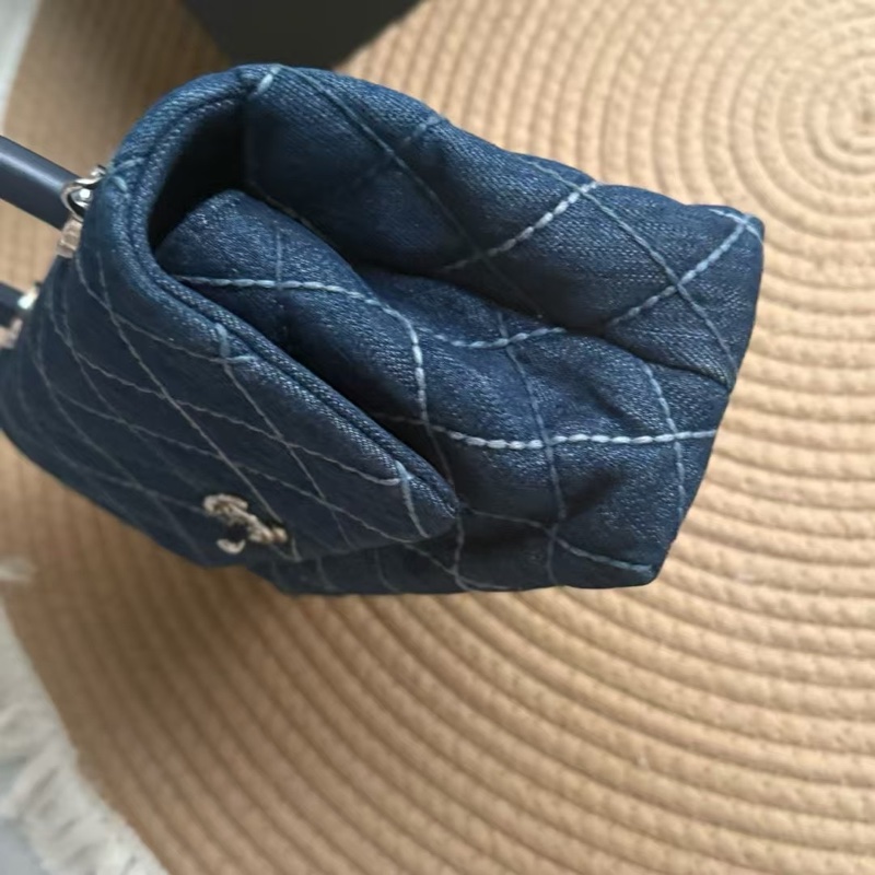 全配🈶購證♥️ Chanel Coco handle 牛仔丹寧小號-35