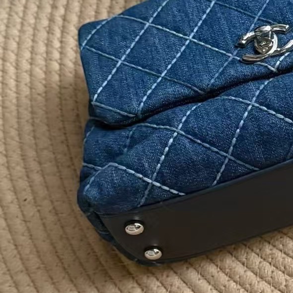 全配🈶購證♥️ Chanel Coco handle 牛仔丹寧小號-40