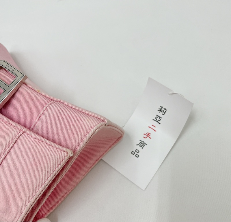 莉亞精品♡Balenciaga 沙漏包 粉 二手美包-10