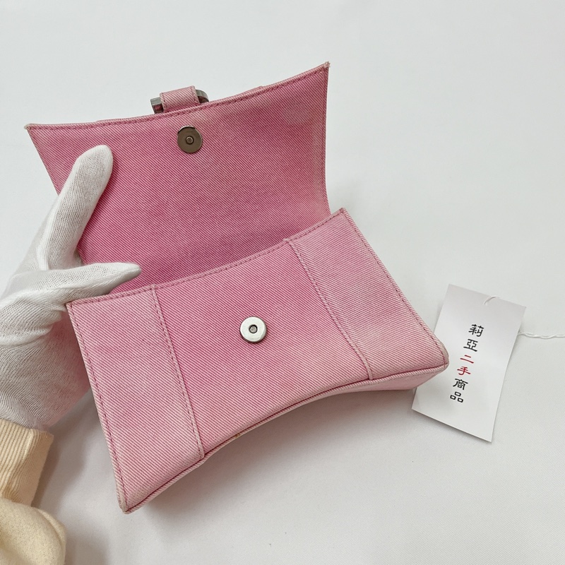 莉亞精品♡Balenciaga 沙漏包 粉 二手美包-16
