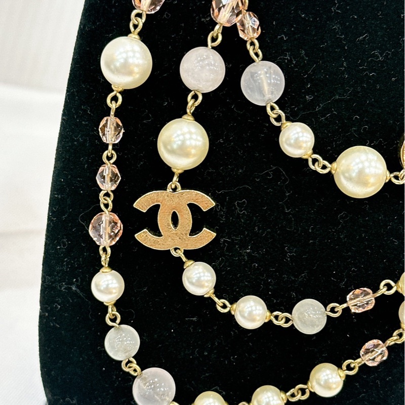 莉亞精品♡Chanel 珍珠項鍊 長鏈 二手美品-6