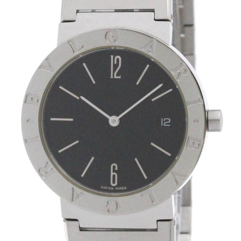 BVLGARI BVLGARI-BVLGARI 鋼石英男錶 BB33SS 拋光-0