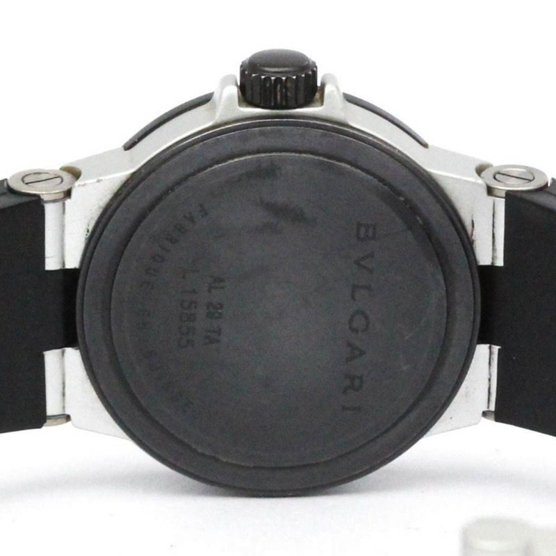 BVLGARI 鋁質橡膠石英女士腕錶 AL29TA-5
