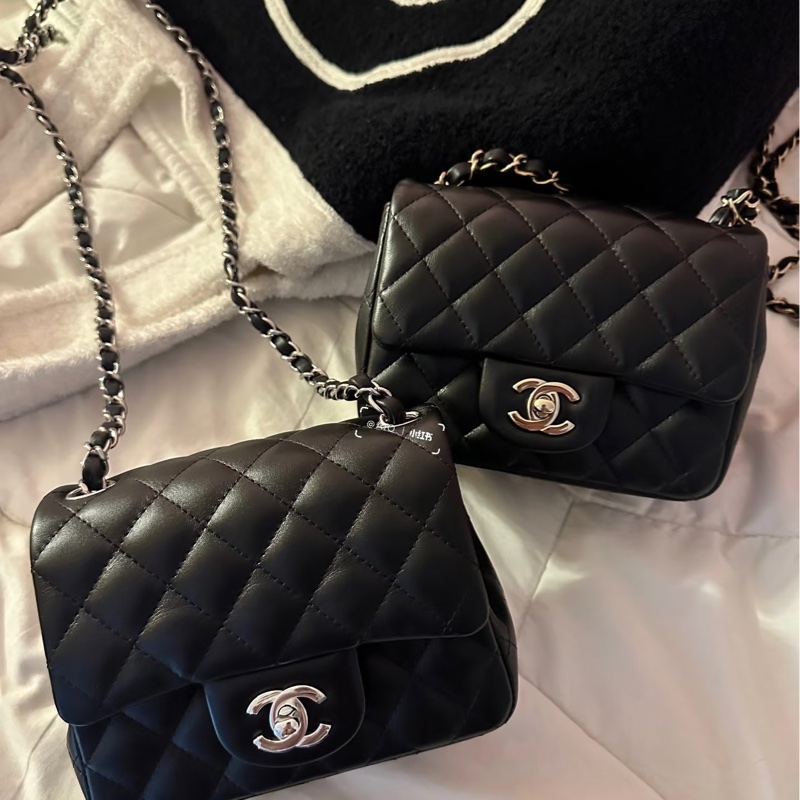 🈶盒子塵袋購證♥️ Chanel 黑銀經典胖子-4