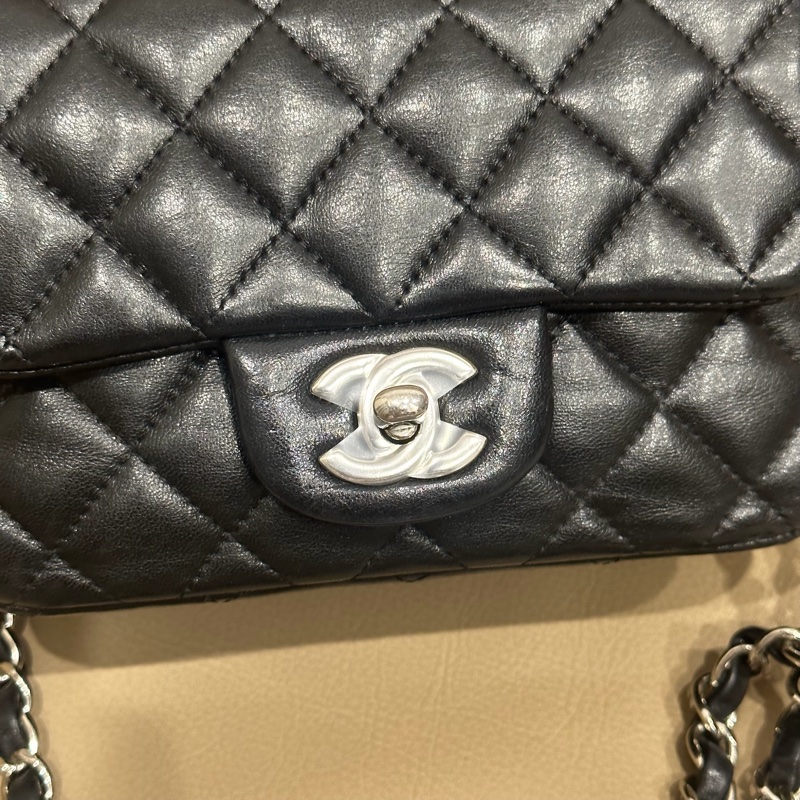 🈶盒子塵袋購證♥️ Chanel 黑銀經典胖子-6