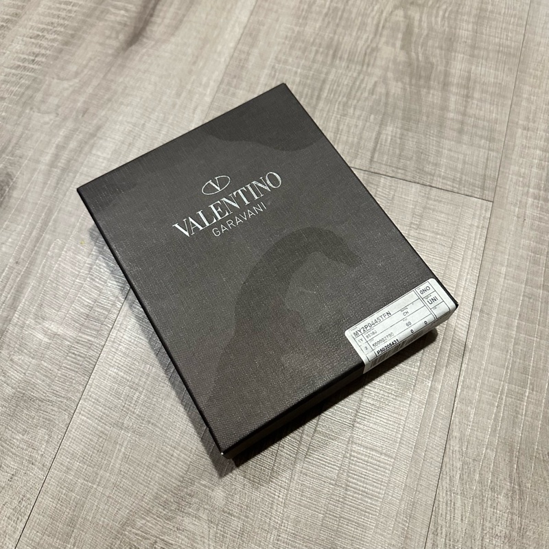 絕版全新VALENTINO半皮半布迷彩短夾（黑迷彩）比半價還低賣！-7