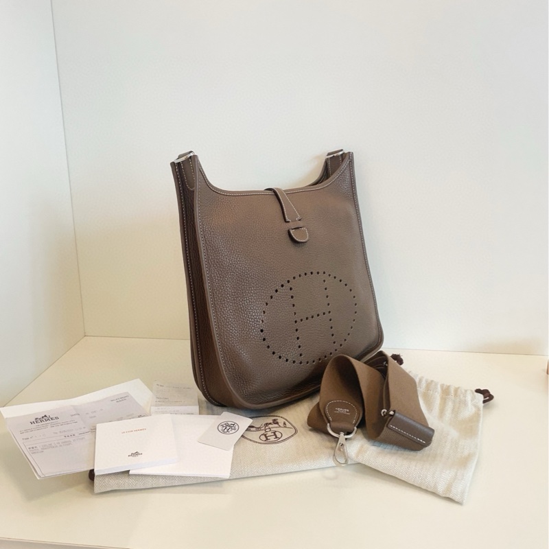 Hermes Evelyne 29 大象灰銀扣-2