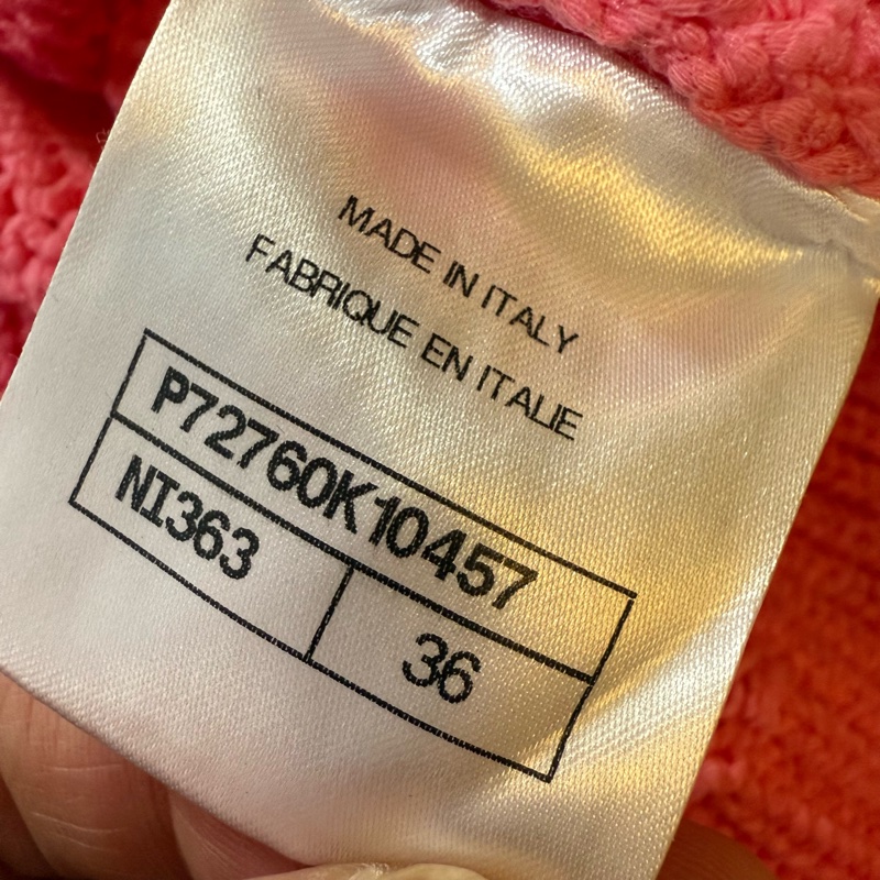 Chanel knit sweater 香奈兒 桃紅色 上衣-9