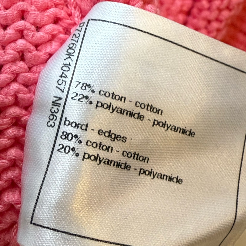 Chanel knit sweater 香奈兒 桃紅色 上衣-10