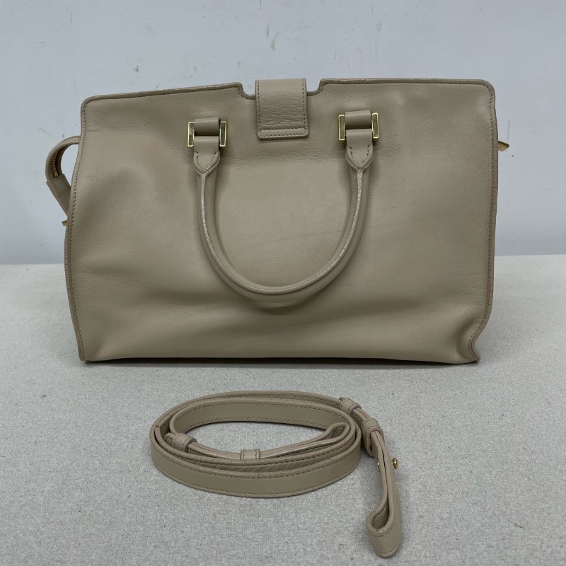 YSL Chyc Y Lighe 米色 牛皮 肩背包 手提包-1