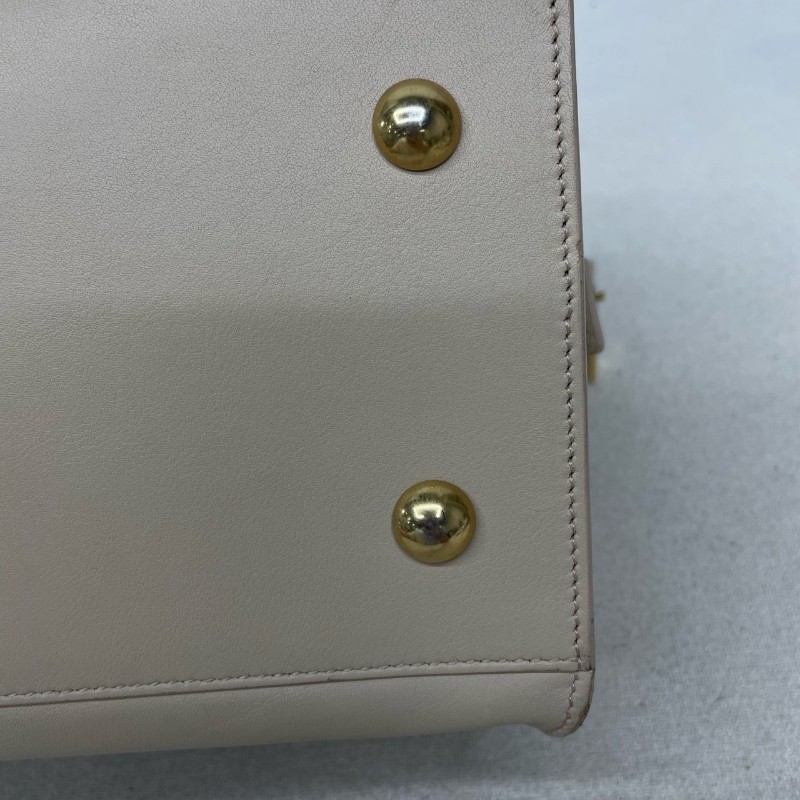 YSL Chyc Y Lighe 米色 牛皮 肩背包 手提包-7