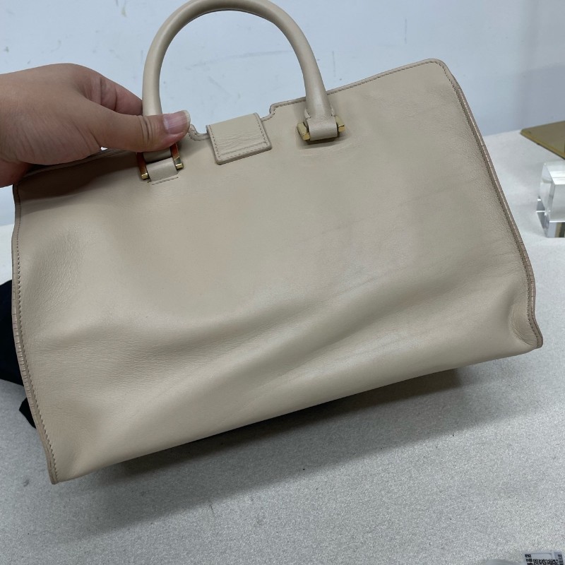 YSL Chyc Y Lighe 米色 牛皮 肩背包 手提包-9