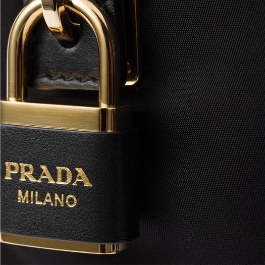 Prada re-nylon metal lock bag-4