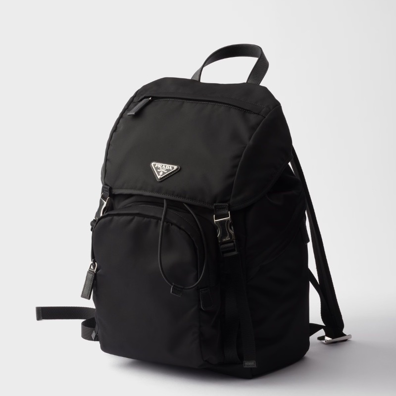 Prada black backpack-1