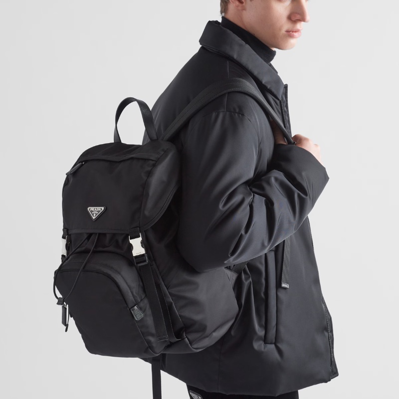 Prada black backpack-4