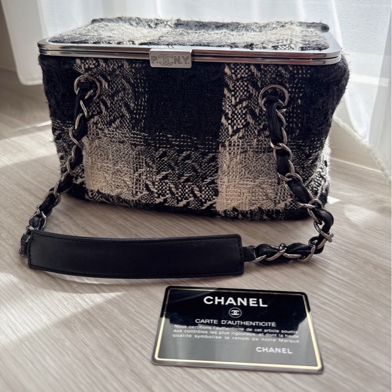 Chanel 黑白毛 盒子包 💜價格超甜-0