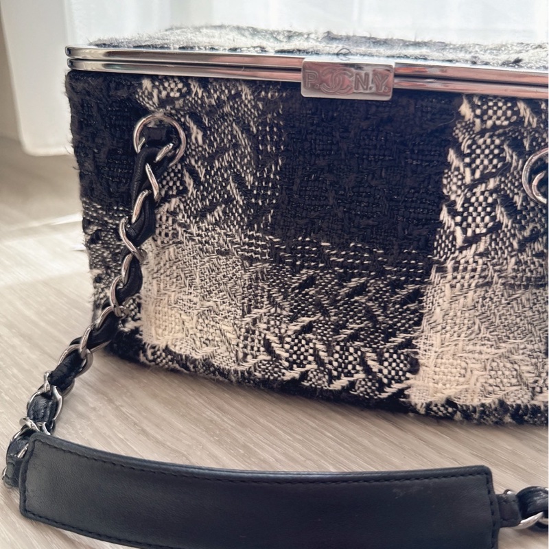 Chanel 黑白毛 盒子包 💜價格超甜-1