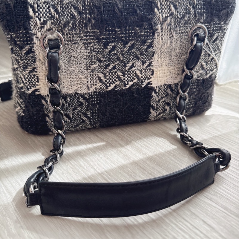 Chanel 黑白毛 盒子包 💜價格超甜-4