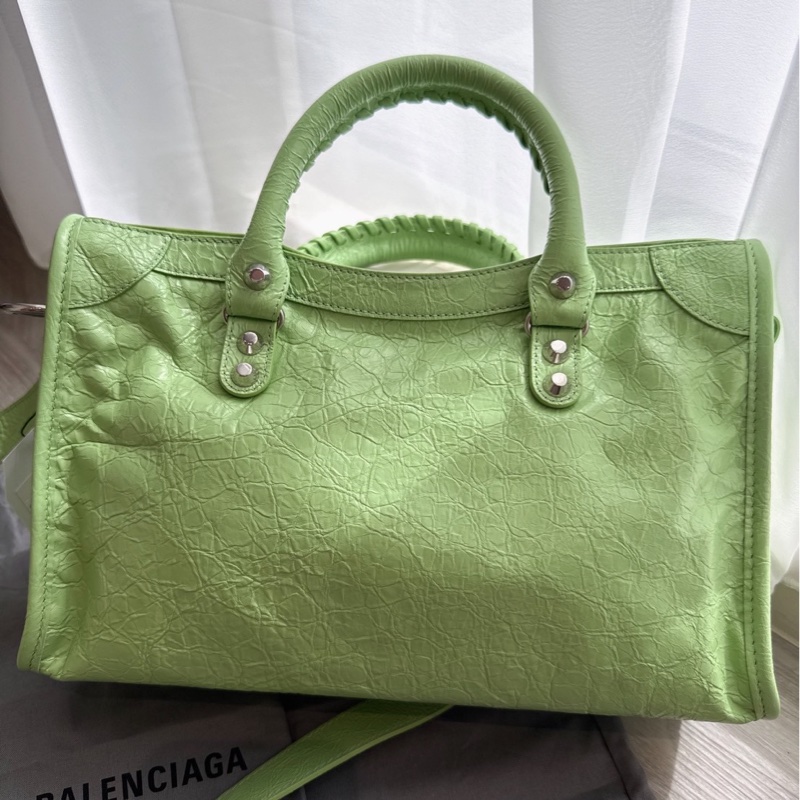 balenciaga 綠色機車包💚-3