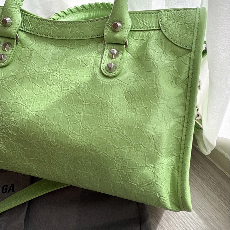 balenciaga 綠色機車包💚-4