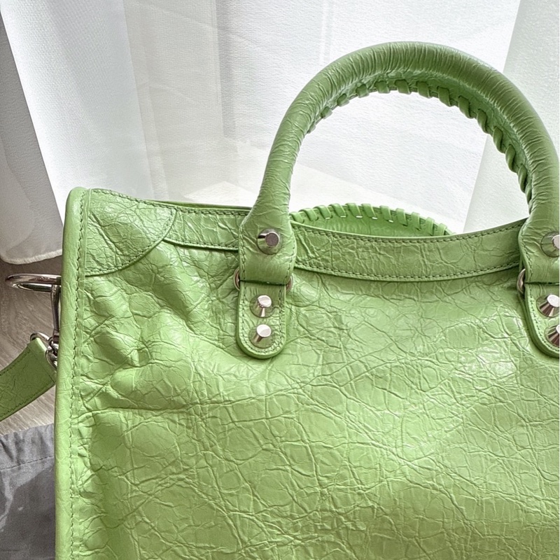 balenciaga 綠色機車包💚-5
