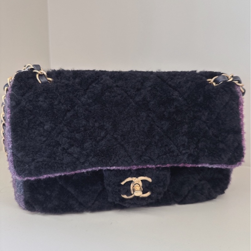 Chanel紫色毛呢CF 💜💜-1