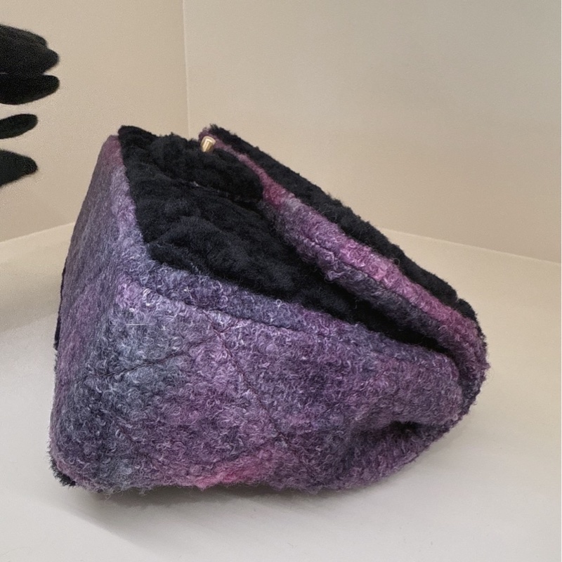 Chanel紫色毛呢CF 💜💜-4