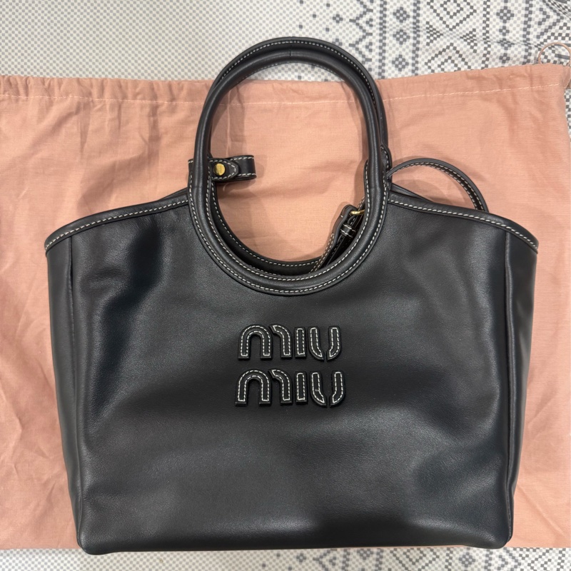 Miu Miu ivy small 黑色-0