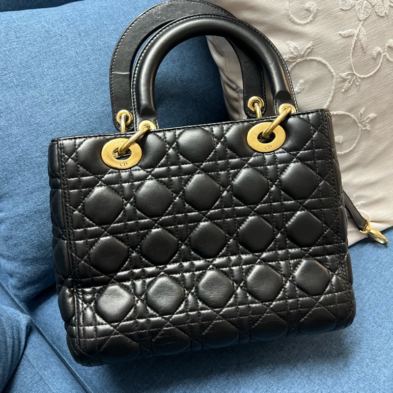 Dior黑金五格黛妃包-1