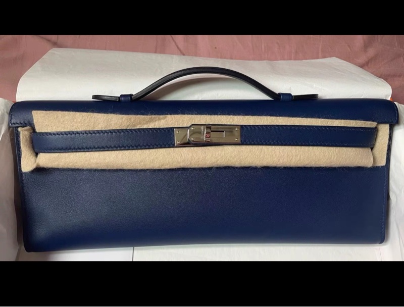 愛馬仕Hermes kelly cut 藍T刻-0