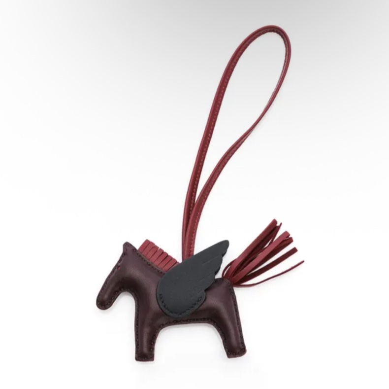 Hermes 愛馬仕 Rodeo mm小馬吊飾(暗咖啡/暗紅/黑 H083010CA CK)-5
