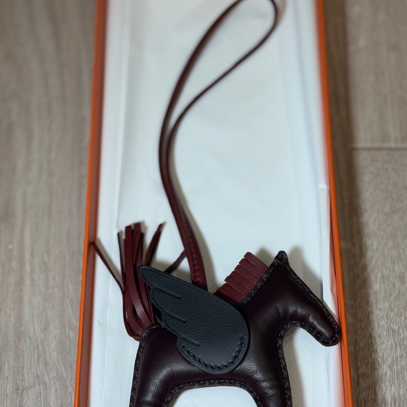 Hermes 愛馬仕 Rodeo mm小馬吊飾(暗咖啡/暗紅/黑 H083010CA CK)-4