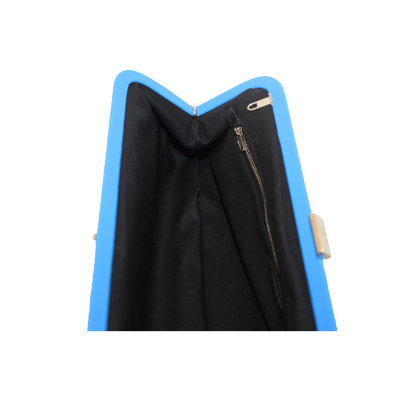 NEW Balenciaga Blue Grained Calfskin Leather XL Cloud Clutch with Strap-22