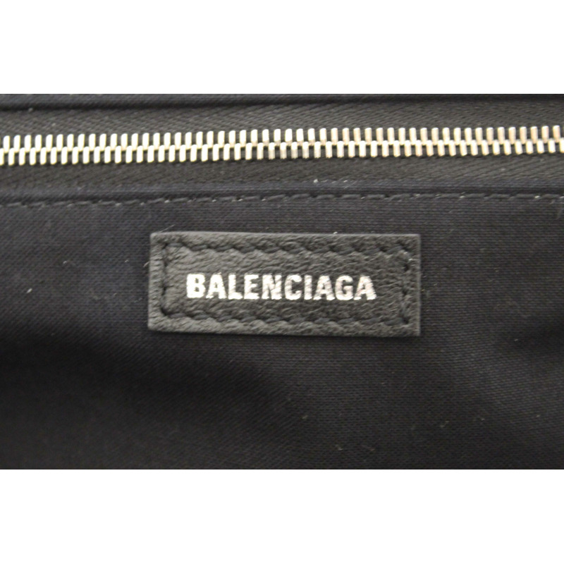 NEW Balenciaga Blue Grained Calfskin Leather XL Cloud Clutch with Strap-25