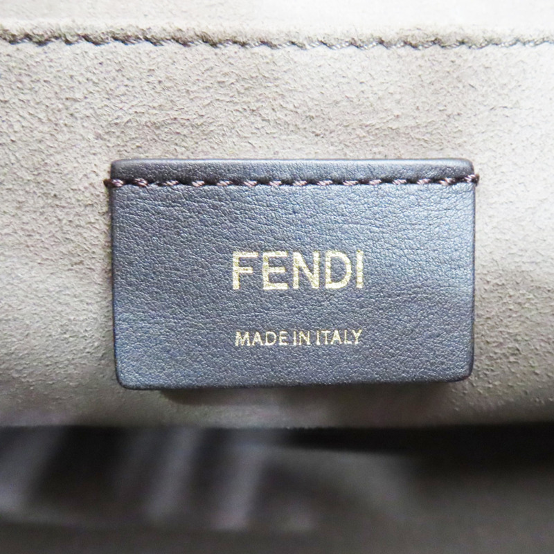 粉膚色牛皮 束口 Mon Tresor 水桶包 肩背包【FENDI 芬迪】 8BT298-5