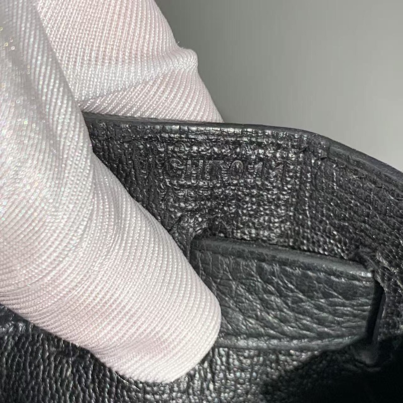 hermes愛馬仕kelly ado 黑金雙肩包 tc 皮 c 刻 背包-6