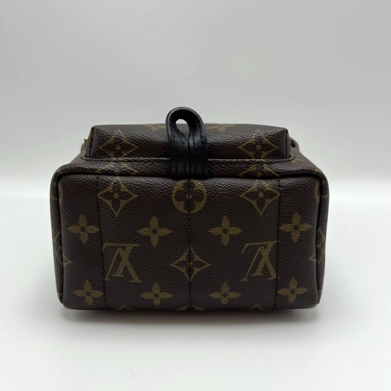 LV 限量徽章PALM SPRINGS mini後背包 17*22*10 98新配件盒子塵袋-4