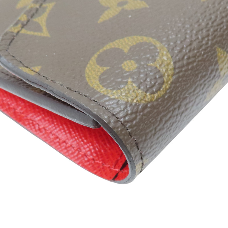 棕色 原花帆布 Jeanne 子母長夾【LOUIS VUITTON LV 路易威登】 M62203-11