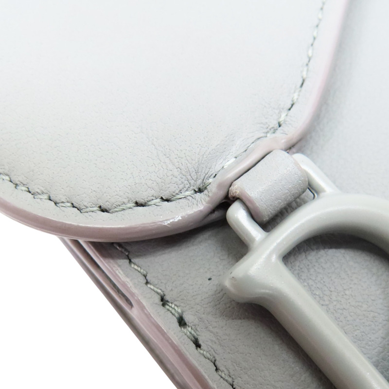 藍色 牛皮 扣式短夾【Dior 迪奧】-13