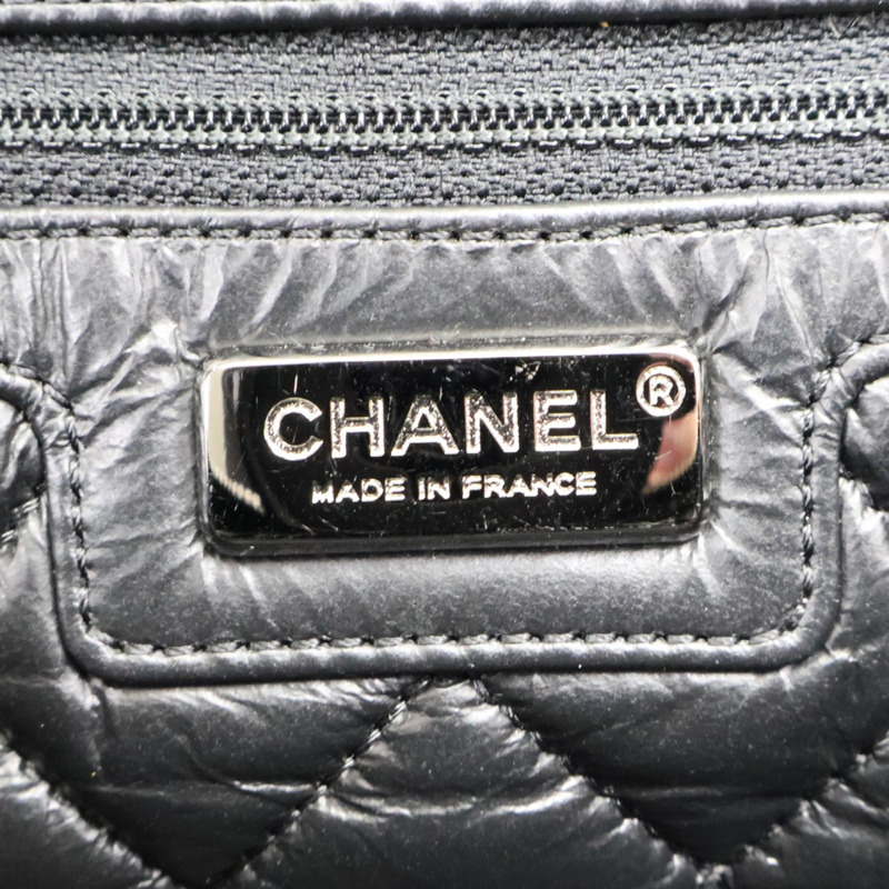 黑色 羊皮 Lemarie Flap Bag Draped 鍊帶 肩背包 銀扣-7