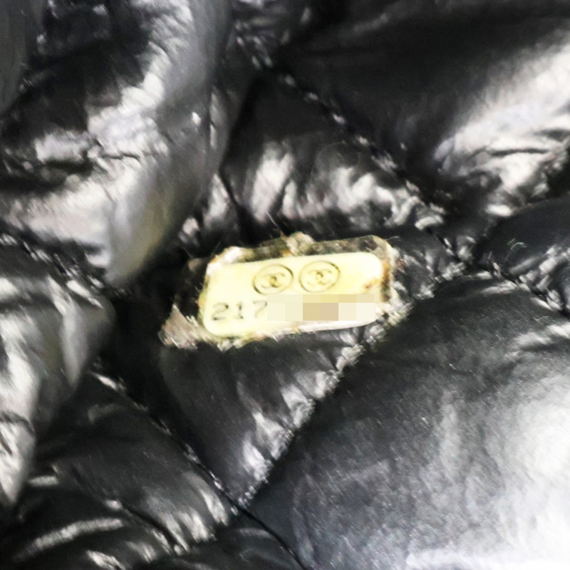 黑色 羊皮 Lemarie Flap Bag Draped 鍊帶 肩背包 銀扣-8