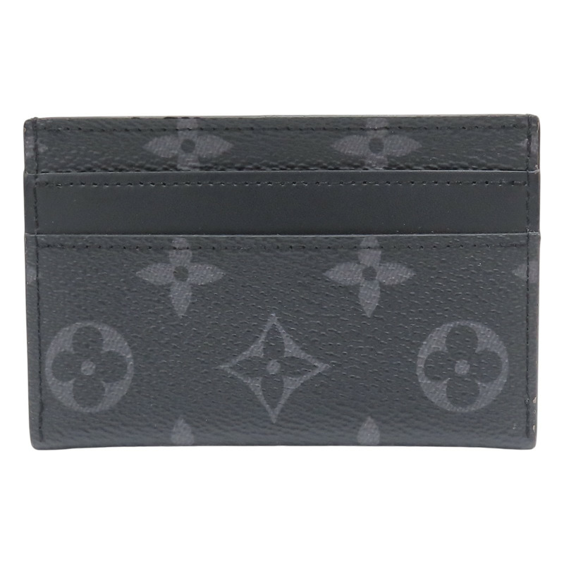 黑色 原花帆布 Double Card Case 卡夾 M62170【LOUIS VUITTON LV 路易威登】 M62170-1